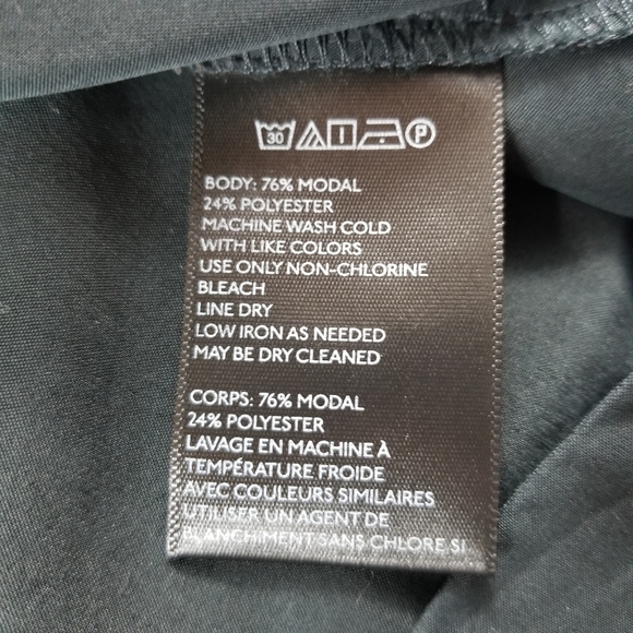 Silence + Noise Kaden Dolman Cocoon Shirt Dress in Black, M - Picture 15 of 15